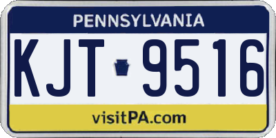 PA license plate KJT9516