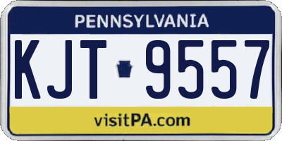 PA license plate KJT9557