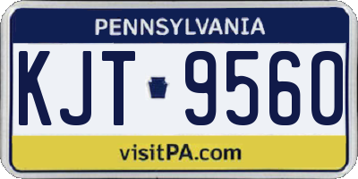 PA license plate KJT9560