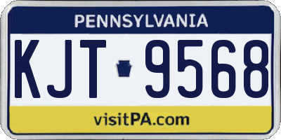PA license plate KJT9568