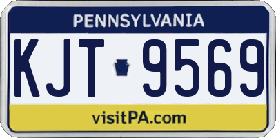 PA license plate KJT9569