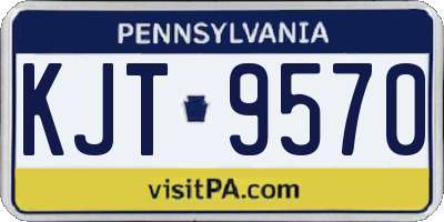 PA license plate KJT9570