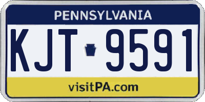 PA license plate KJT9591