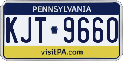 PA license plate KJT9660
