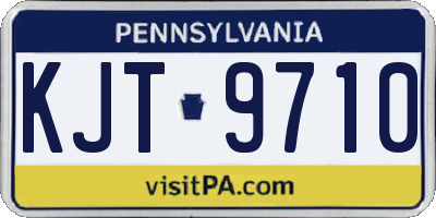 PA license plate KJT9710