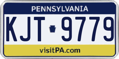 PA license plate KJT9779