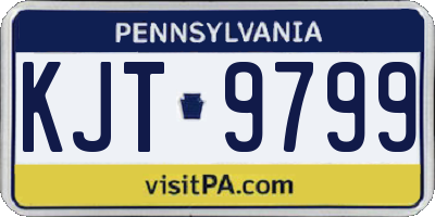PA license plate KJT9799