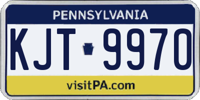 PA license plate KJT9970