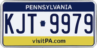 PA license plate KJT9979