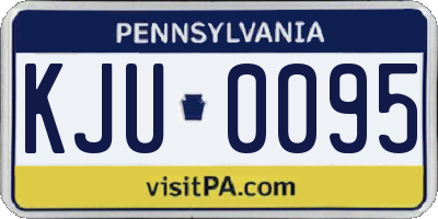 PA license plate KJU0095