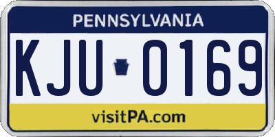 PA license plate KJU0169