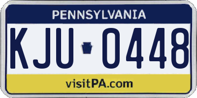 PA license plate KJU0448