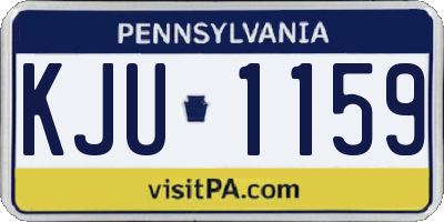 PA license plate KJU1159