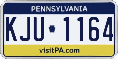 PA license plate KJU1164
