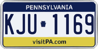 PA license plate KJU1169