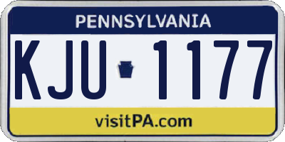 PA license plate KJU1177