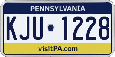 PA license plate KJU1228