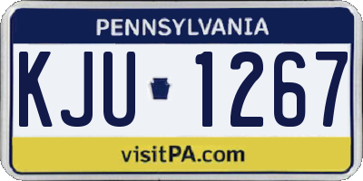 PA license plate KJU1267