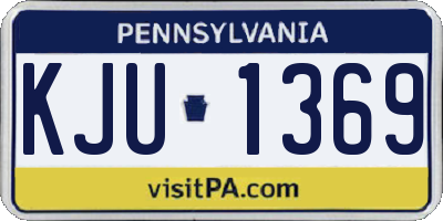 PA license plate KJU1369