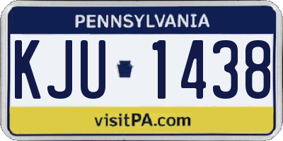 PA license plate KJU1438