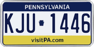PA license plate KJU1446