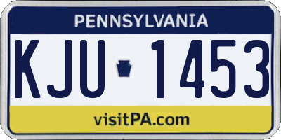 PA license plate KJU1453