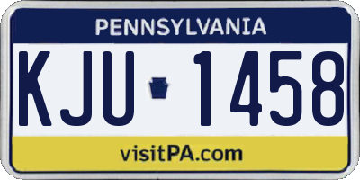 PA license plate KJU1458