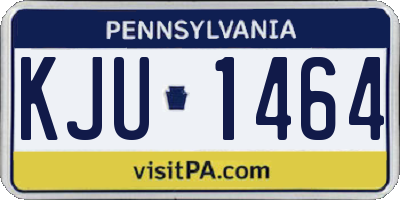 PA license plate KJU1464