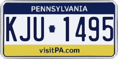PA license plate KJU1495