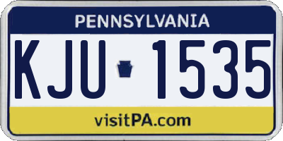 PA license plate KJU1535