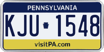 PA license plate KJU1548