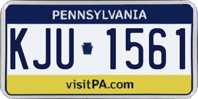 PA license plate KJU1561