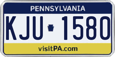 PA license plate KJU1580