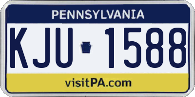 PA license plate KJU1588