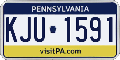 PA license plate KJU1591