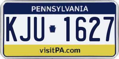 PA license plate KJU1627