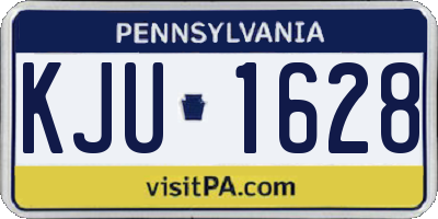 PA license plate KJU1628