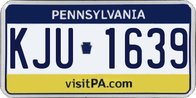 PA license plate KJU1639
