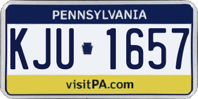 PA license plate KJU1657