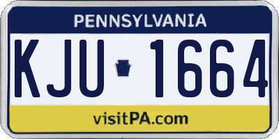 PA license plate KJU1664