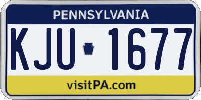 PA license plate KJU1677