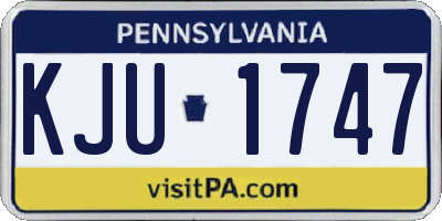 PA license plate KJU1747