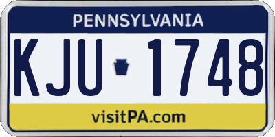 PA license plate KJU1748