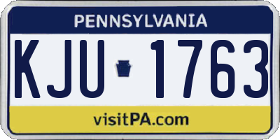 PA license plate KJU1763