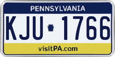 PA license plate KJU1766