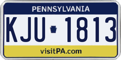 PA license plate KJU1813