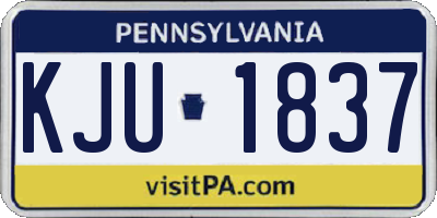 PA license plate KJU1837