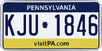 PA license plate KJU1846
