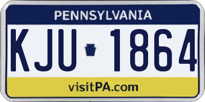 PA license plate KJU1864