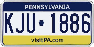 PA license plate KJU1886